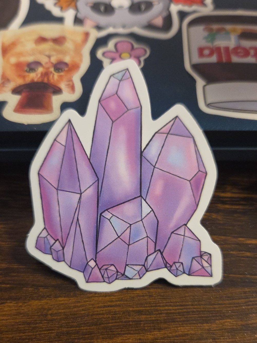 Purple Crystal Sticker - Home Design Decorative Decal